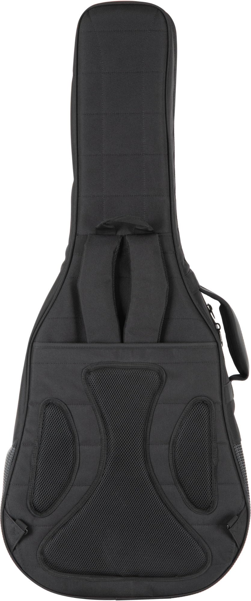 Shaman WGBT-4122BK Westerngitarre Tasche - Dick gepolsterter Gigbag für Akustikgitarren - Verstellbare Halsstütze - Gepolsterte Außentasche mit extra Tablet-Fach - Mit Rucksackgarnitur - Schwarz