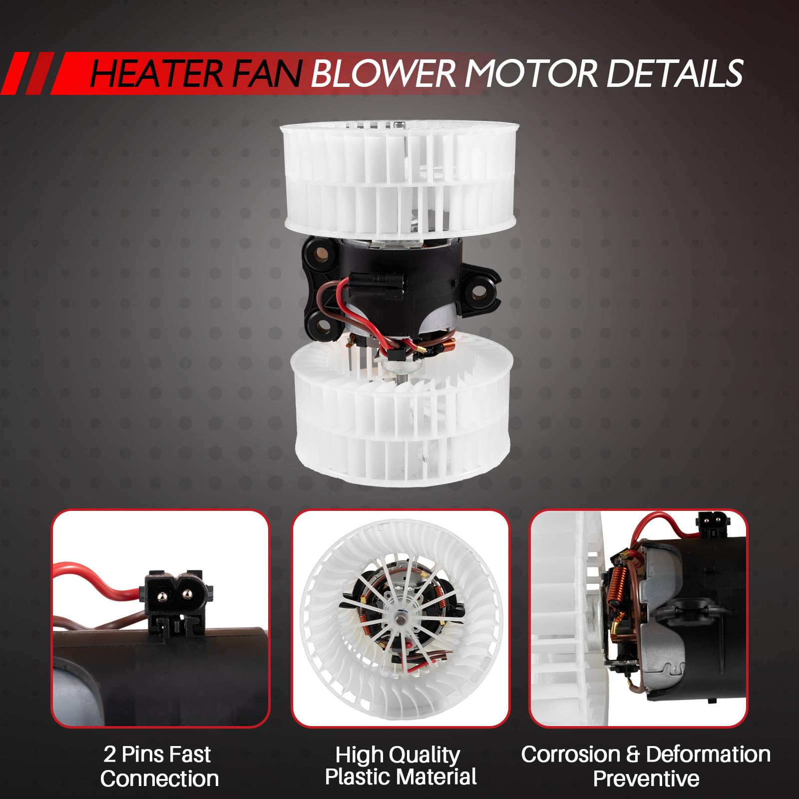 Motor de ventilador de calefacción de repuesto para Viano Vito Minibus Vito Mixto W639 accesorio de coche # A0008358304 0008358304 069412307010