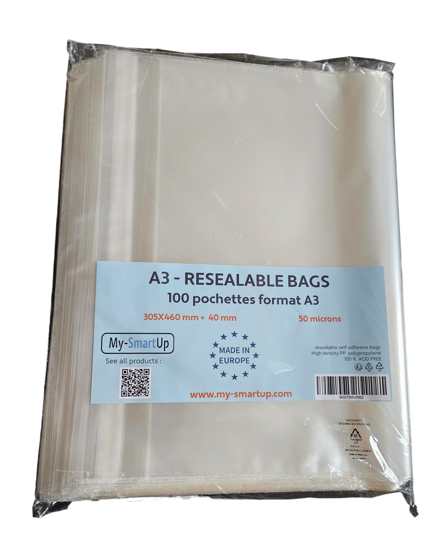 Pochettes Plastifiées A3 - Pack de 100