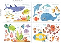 Vista 5 de DECOWALL DS4-8009 - Calcomanías de pared para niños, diseño de aventura marina, calcomanías de pared extraíbles para niños, guardería, dormitorio