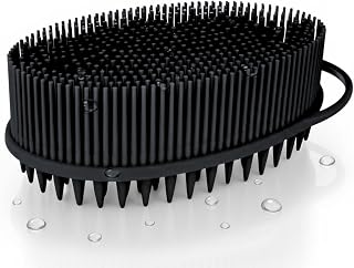 Scalp Massager Shampoo Brush Silicone - Hair Scrubber Shower Tool - Avilana Scalp Exfoliator Head Massage Brush - Gentle Daily Cleansing All Hair Types - Gift Women Men