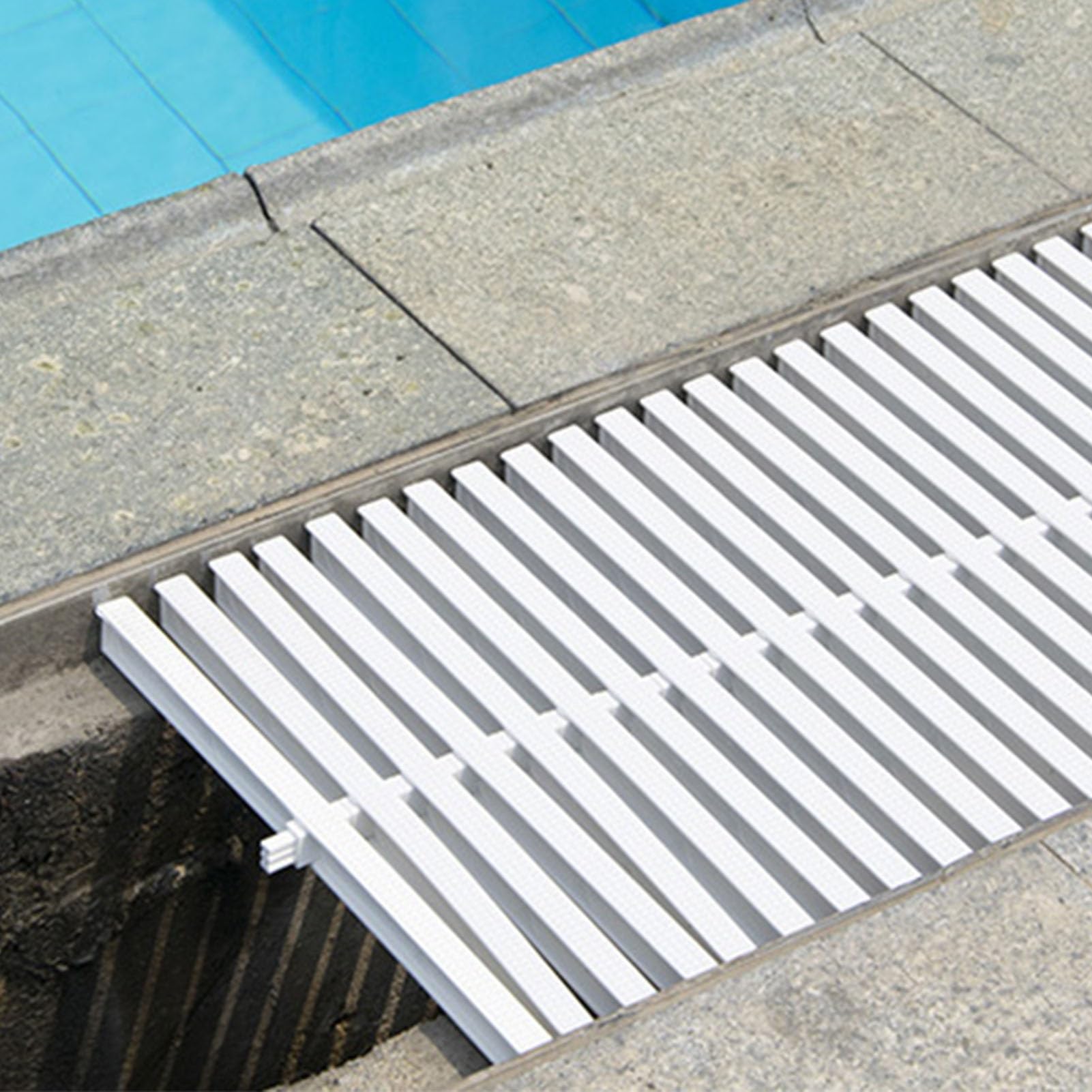 Grille d'évacuation extérieure raccordable lot de 2 grilles d'égout