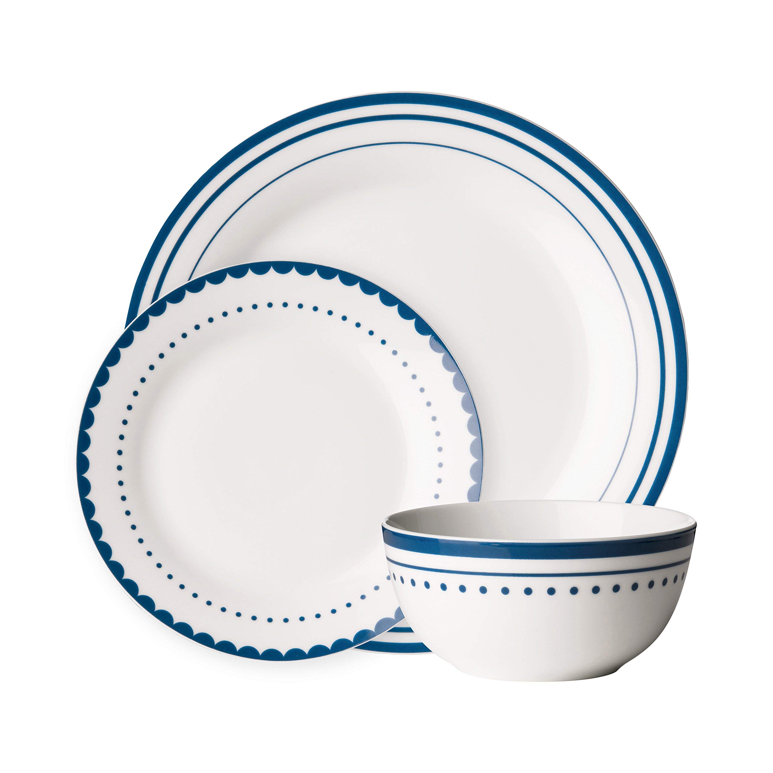 Avie Saturn 12-Piece Dinner Set - Blue
