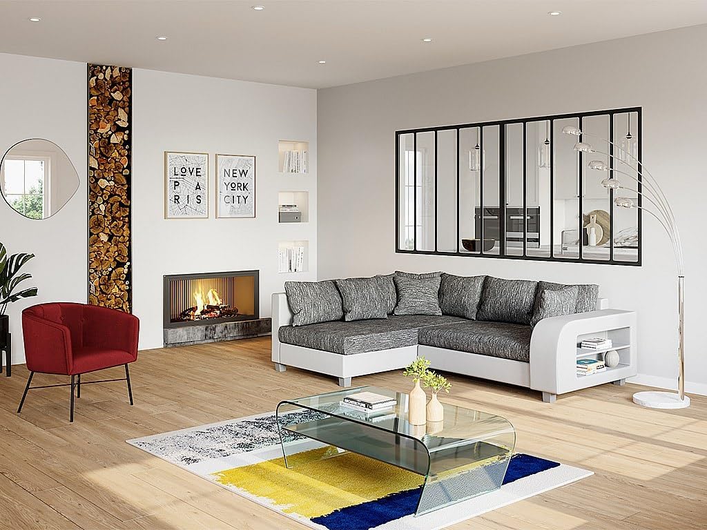 Vente-unique Kelly Coffee Table in a living room setting