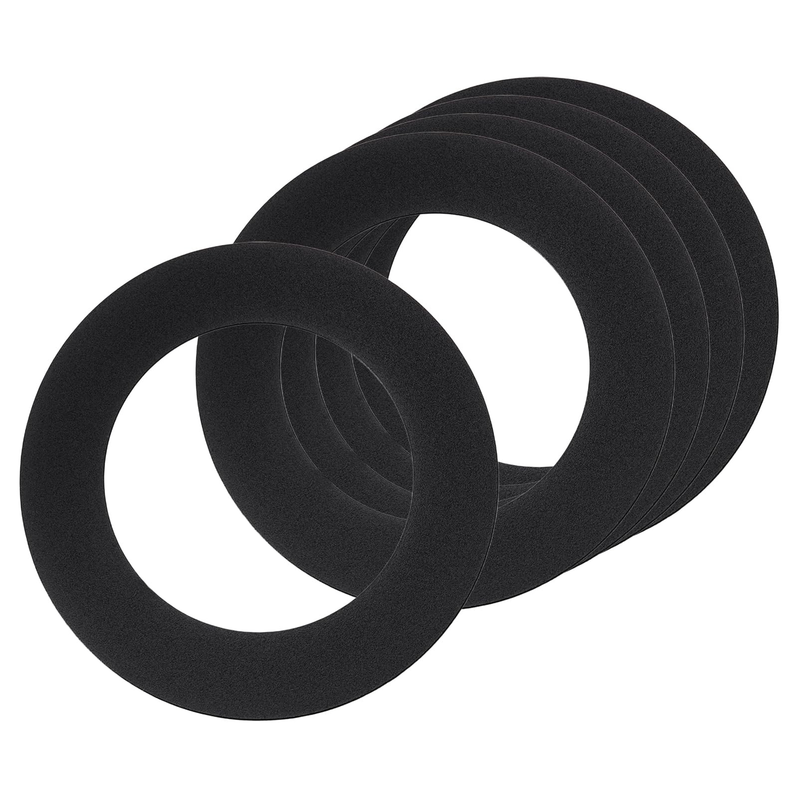 sourcing map Goof Ring for 3" Recessed Light 3.2"ID 4.9"OD Matte Black 5Pcs
