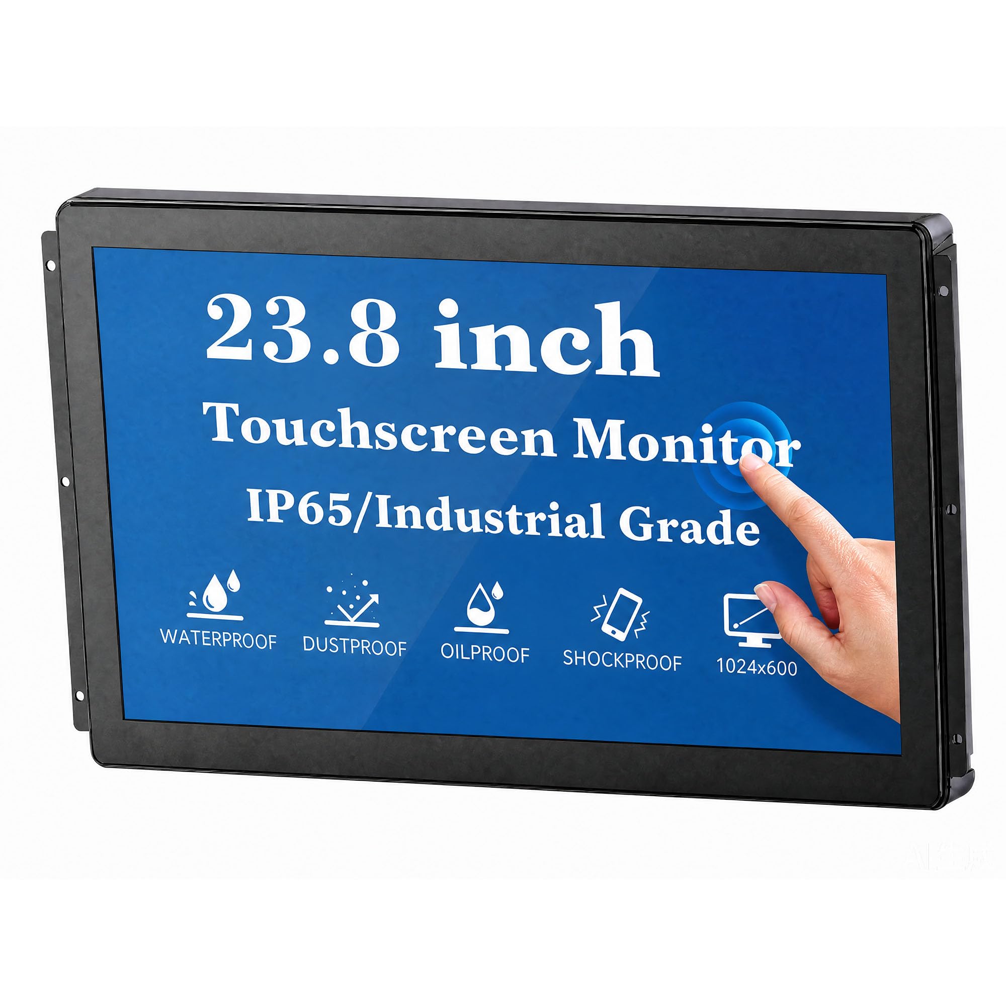 23.8 Inch 10 Points PCAP Open Frame Touch Screen LCD Display Monitors 1920x1080 VESA Mount &amp; Open Bracket Installation wall Mount Desktop for Kiosk Automation POS Vending