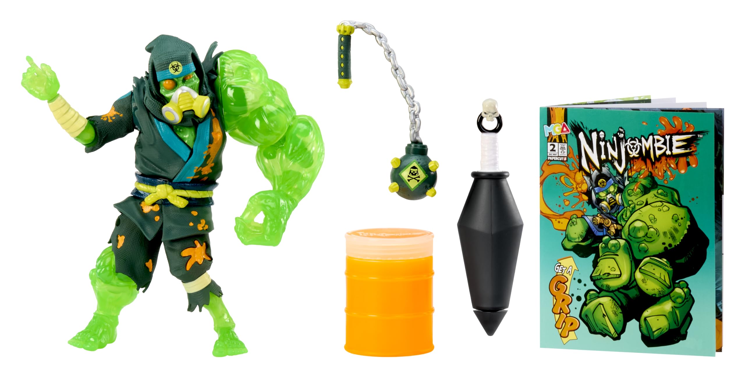 AZ様スライム Amazon.com: Ninjombie Action Figure - Haz Mat, Boys Action Ninja