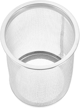 Tea Infuser Strainer Replacement Teapot Mesh Filter Insert for Loose Leaf Tea Oolong Herbal Fruit Fine Mesh 3.14X2.36X2.36In
