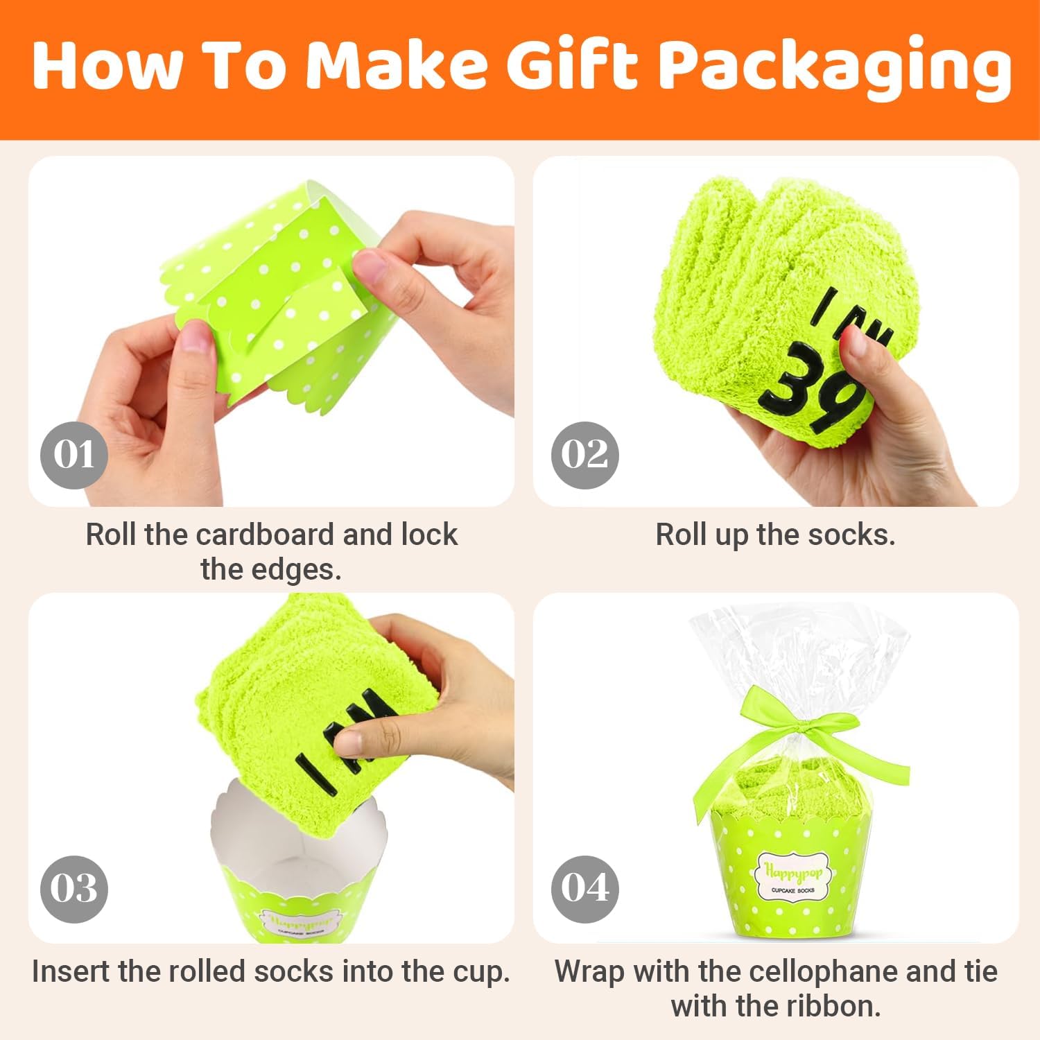 HAPPYPOP Crazy Birthday Gifts - Fuzzy 20 25 30 35 40 45 50 55 Year Old Socks for Woman Man - Image 4