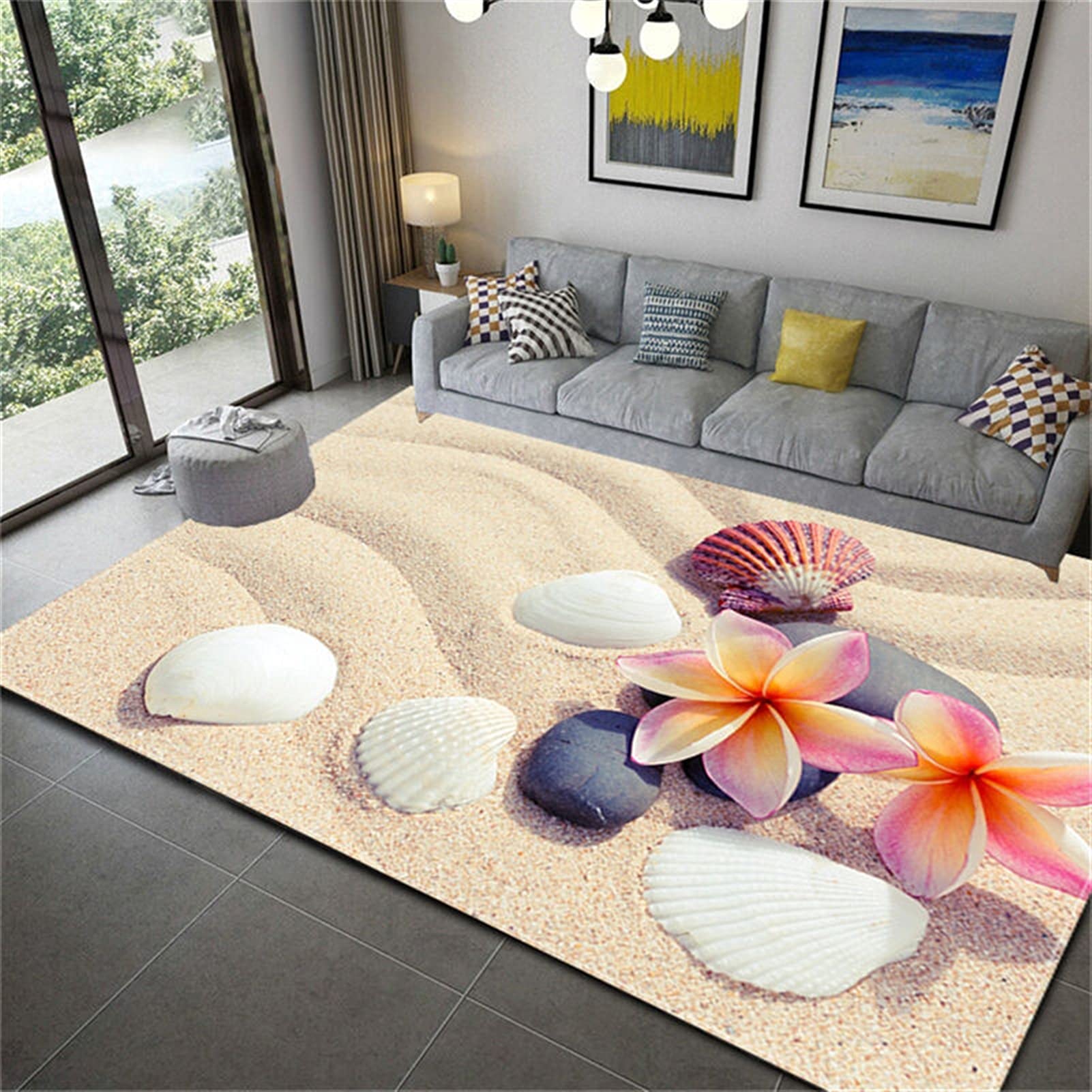 Tapis de cuisine 3D en flanelle souple pour un couloir chaleureux au quotidien