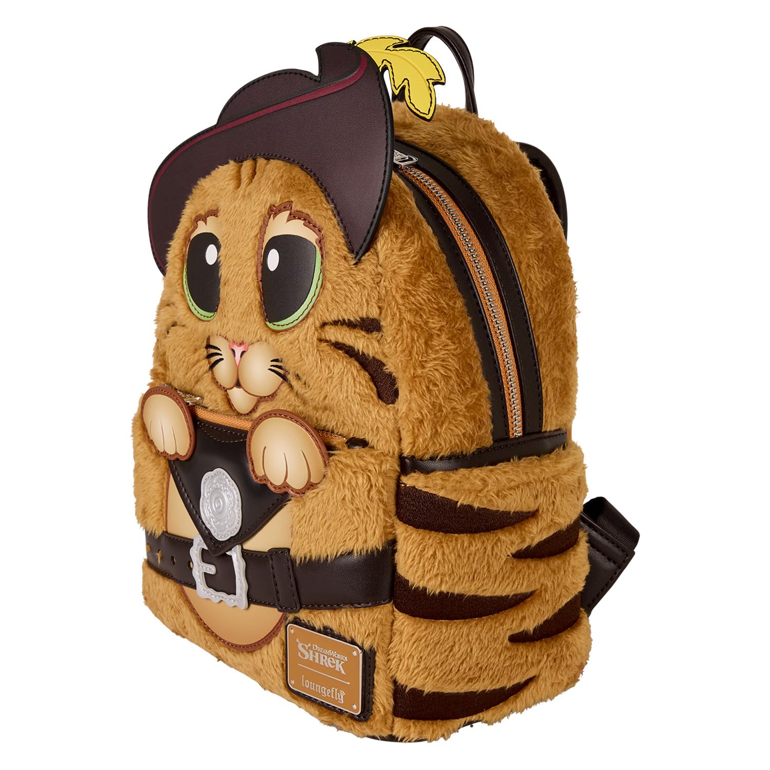 LOUNGEFLY Dreamworks Shrek PUSS IN BOOTS Cosplay Mini Backpack PERFECT! NWT‎ NWT Loungefly Shrek Puss In Boots Plush | Mercari main image 4