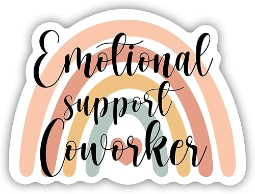 Imán de vinilo de compañero de trabajo de apoyo emocional, regalo de compañero de trabajo, imán de oficina, regalo de trabajador esencial, botella