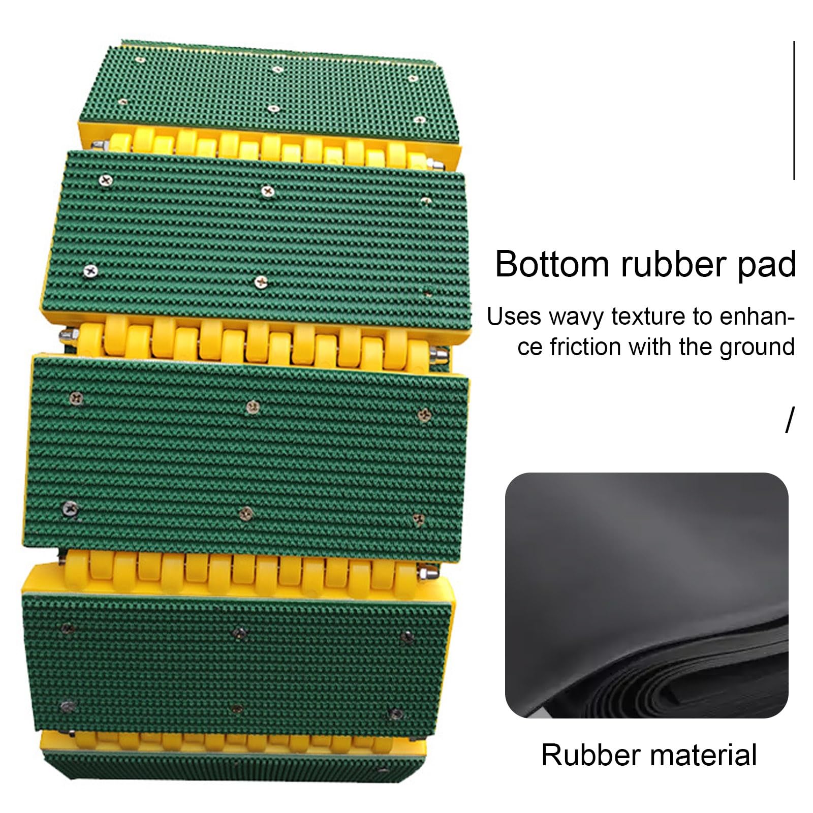 Rampe de vitesse avec feuille réfléchissante, rampe de route portable avec poignées et sac fourre-tout, idéale pour une utilisation dans l'allée et l'entrée communautaire