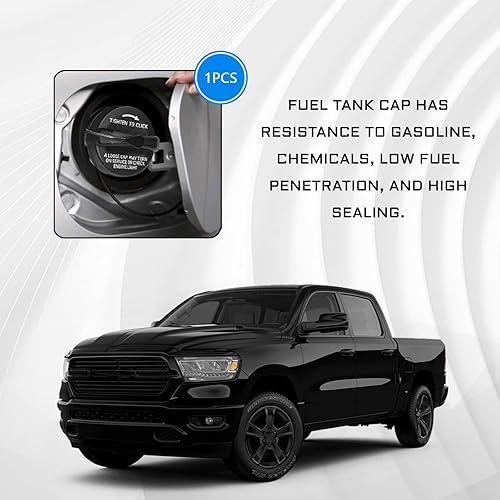 Miniatura 4 de Tapa de combustible de repuesto para Jeep Dodge Ram Chrysler #52030377AB 5278632AG 52030377AA Tapa de llenado Tapa de depósito de combustible para