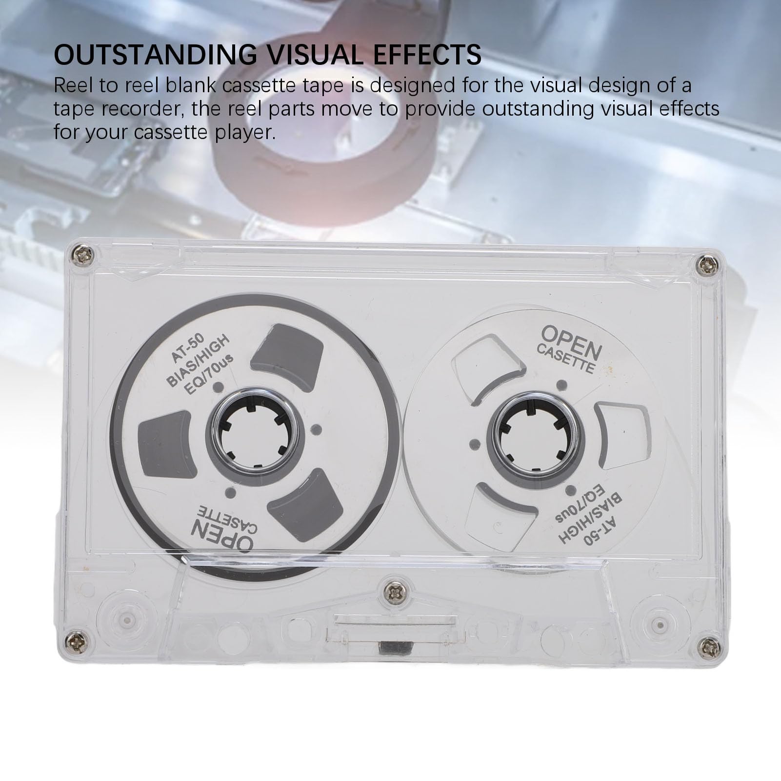 Cassette Vierge 50 Minutes Polarisation Normale Bobine à Bobine Bande Enregistrement Sonore