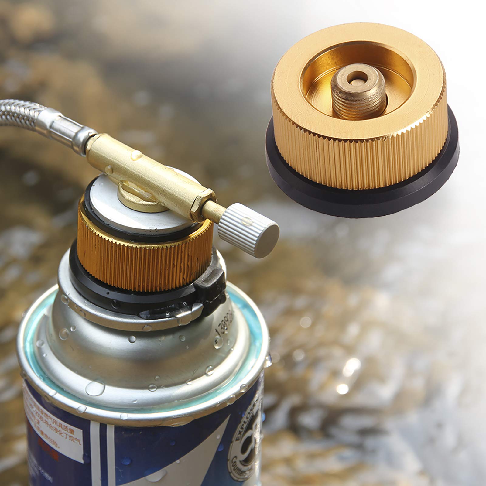 Adaptateur de recharge pour réchaud de camping en plein air, camping, randonnée, brûleur à gaz 3 couleurs