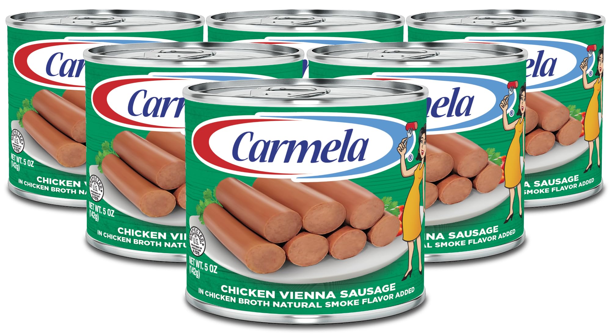 Carmela Chicken Sausage and Bouillon, Natural Smoke Flavor, 5 oz (Pack of 6)