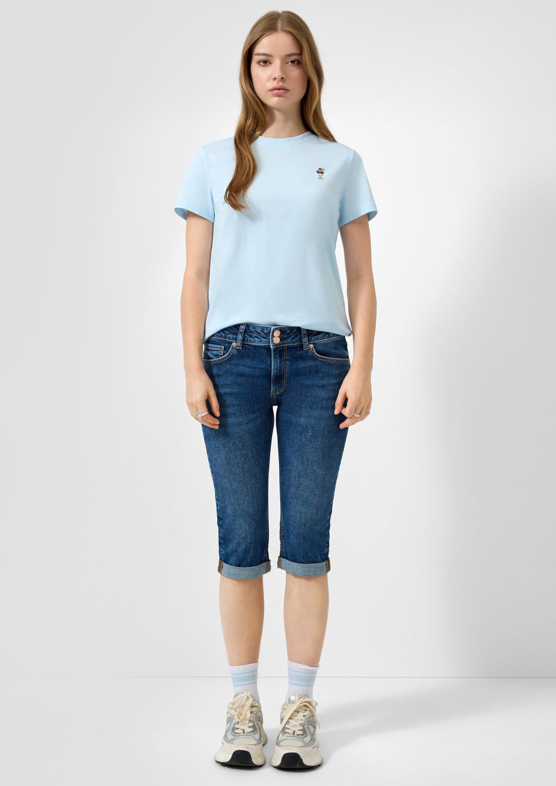 QS Capri-Jeans Catie/Mid Rise/Slim Fit