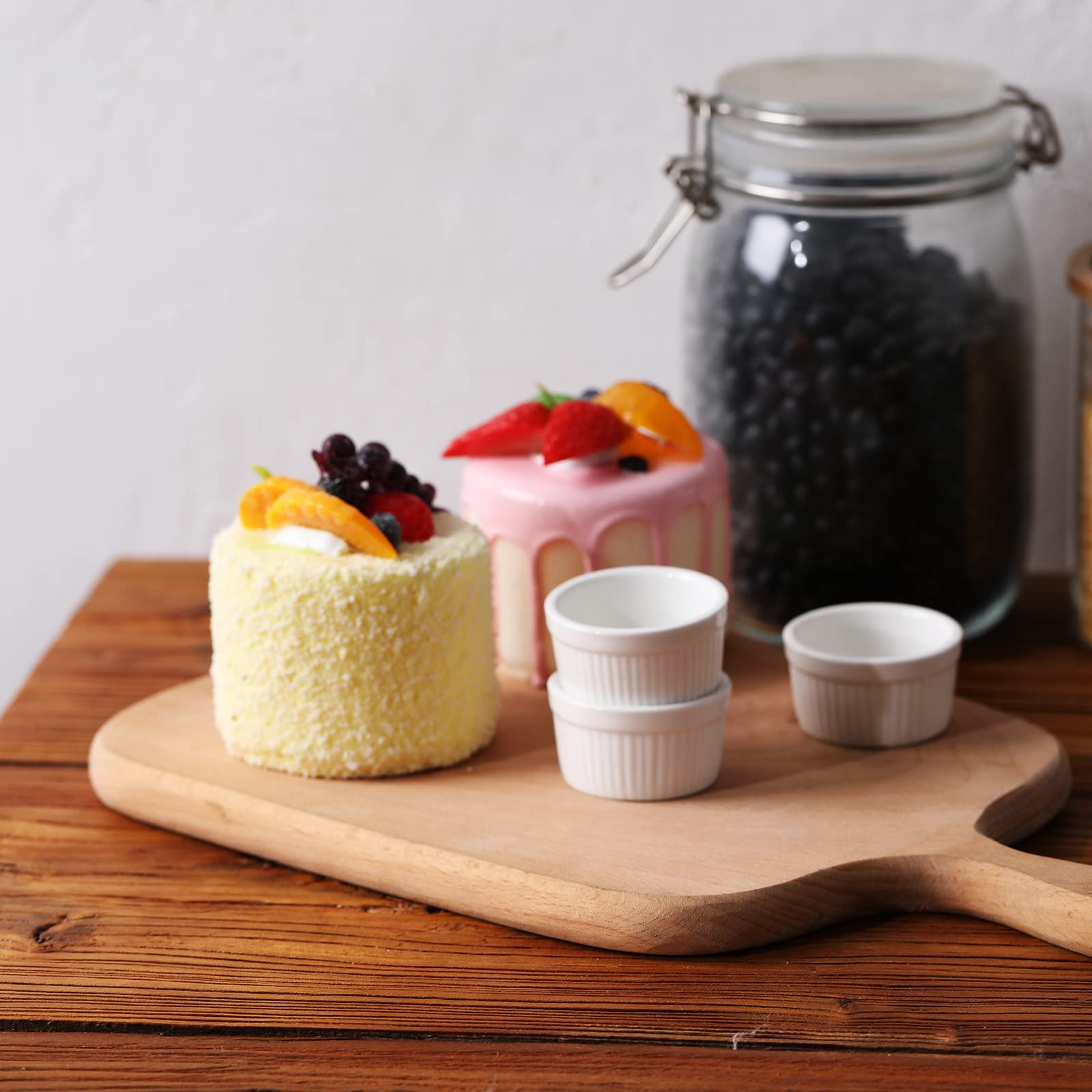 Creme Brulee Ramekins 6-Pack 1oz Porcelain Ramekins Oven-Safe - Main Image