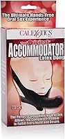 Vista 6 de CalExotics Original Accommodator Pene de látex - Correa manos libres en la sonda para parejas - Consolador para adultos Juguetes sexuales - Negro