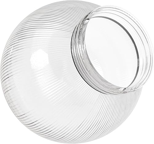 Vista 39 de KastLite Globo de poste de lámpara acrílica blanca de 6 pulgadas Textura suave con cuello de ajuste de 3.14 pulgadas Fabricado en los Estados