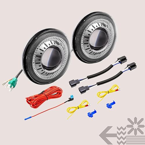 Miniatura 8 de TRUE MODS - Faros delanteros LED redondos de 7 pulgadas H6024 Aprobado por DOT haz sellado alto Compatible con Jeep Wrangler JK JKU TJ LJ Chevy Ford