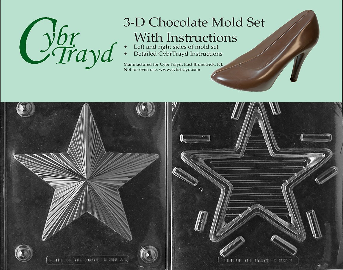 Moule chocolat grande étoile Cybrtrayd pour réussir vos moulages 3D sans casse