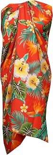 Sarong Flower Leaf Beach Swimsuit Wrap Plus Size Cover up Pareo