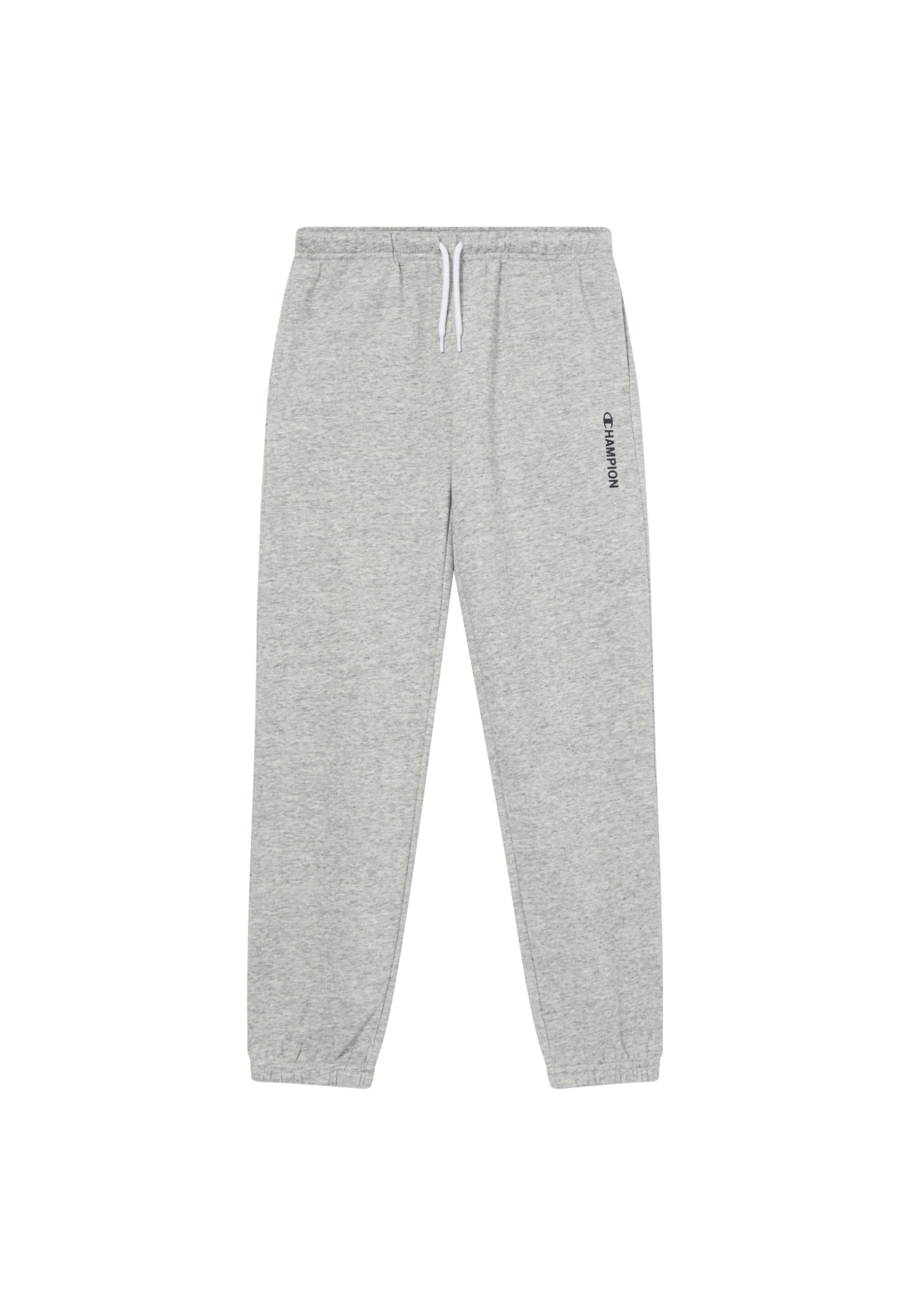 Champion Boys' Fleece Joggers, Elastic Cuffs, Drawcord Waistband and Side Pockets, with Graphic Logo Grey