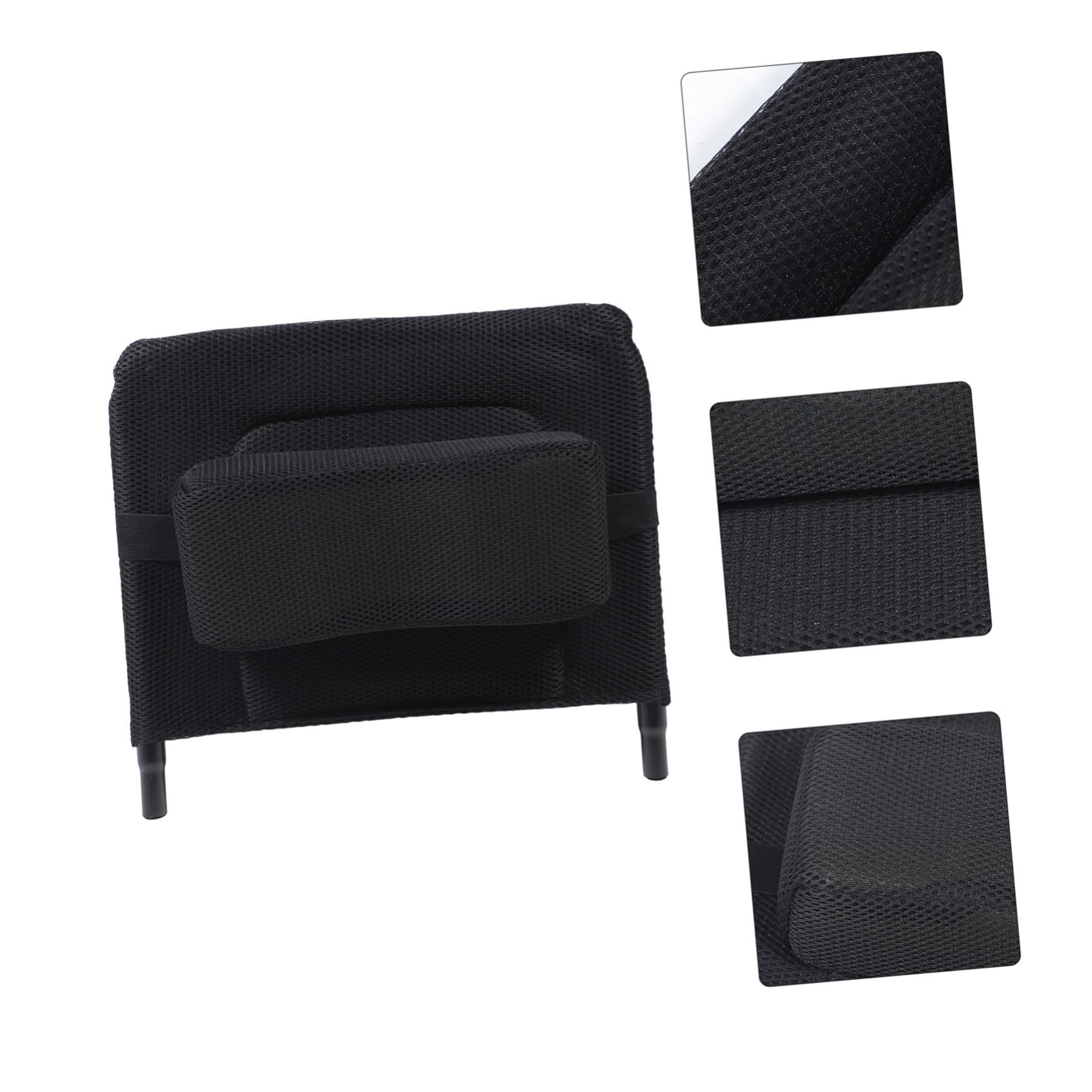 Didiseaon Extensión Del Respaldo y Reposacabezas Elevable Para Silla De Ruedas Manual, Respaldo Desmontable De Malla Ajustable Altura, Accesorio Ergonómico Para Soporte De Cuello Usuarios Altos