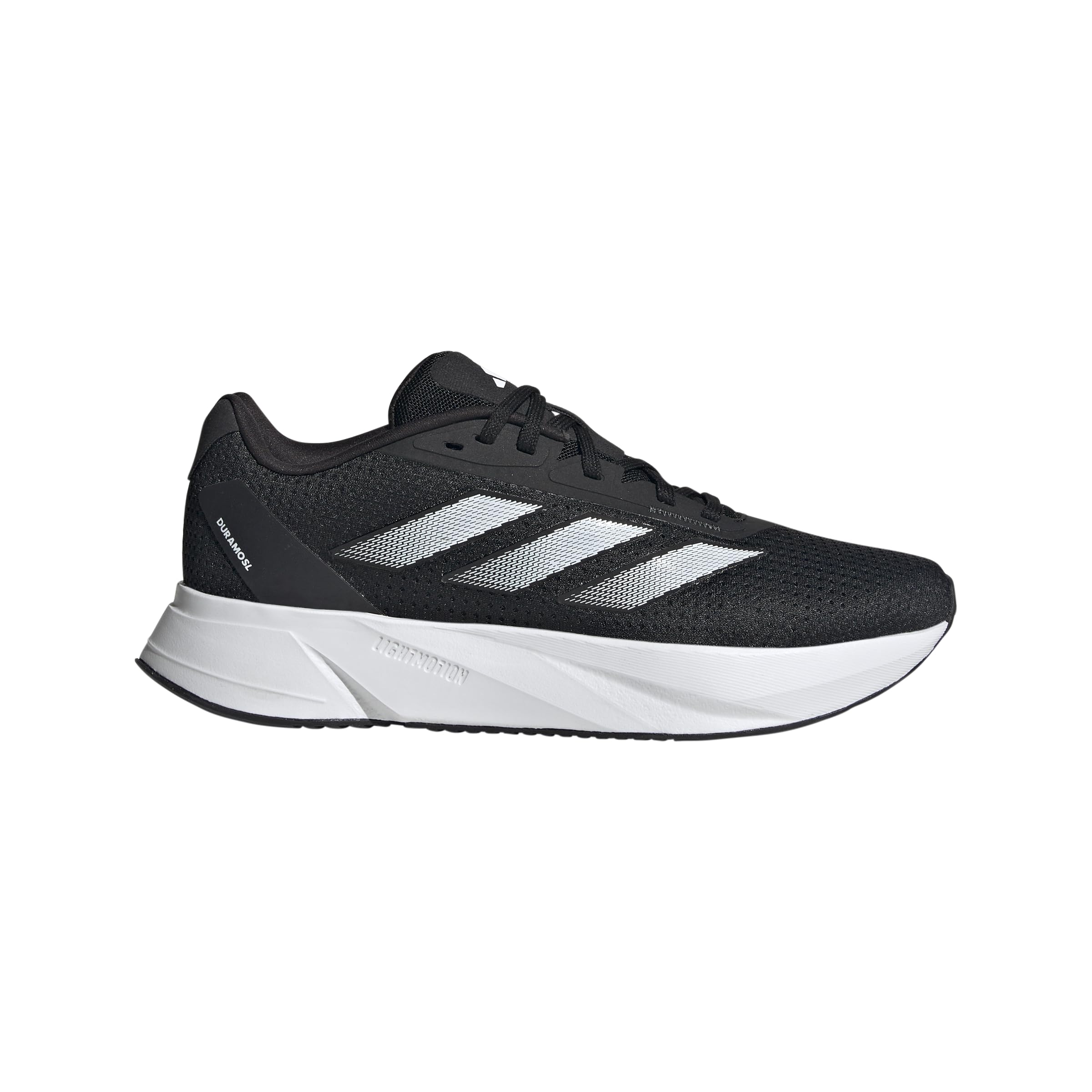 adidas Women's Duramo SL Running Sneaker, Black/White/Carbon, 11.5
