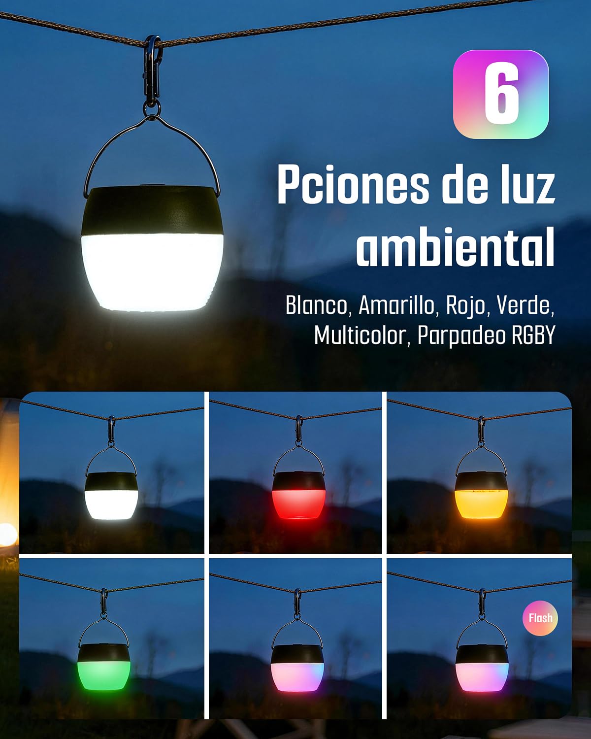 GasDoc DS-X1 Detector Portátil de Monóxido de Carbono con Luz Ambiental, Detector CO con Soporte Magnético y Gancho, Monitor CO de Viaje con Alarma Sonora y Visual para Camping, RV y Coche