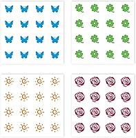 Vista 3 de 10 hojas de parches solares adhesivos de detección de protección solar para deportes, viajes, parches de detección al aire libre, recordatorio