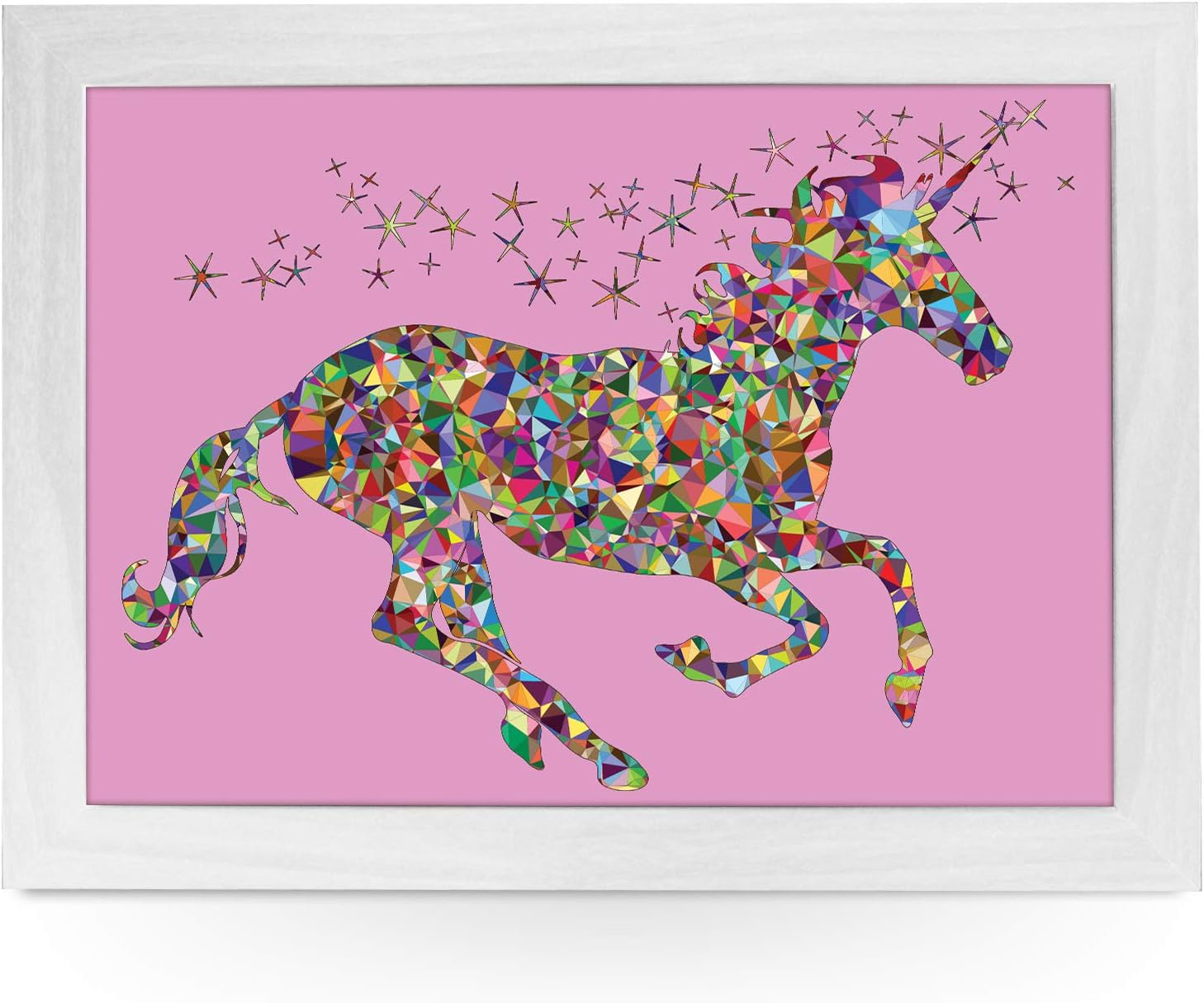 Portable Lap Desk Tray (Steam Punk Dragon) Handmade Wooden Frame, Beanbag Cushioned Bottom | Computers, Laptops, Meals, Food | L802 Black