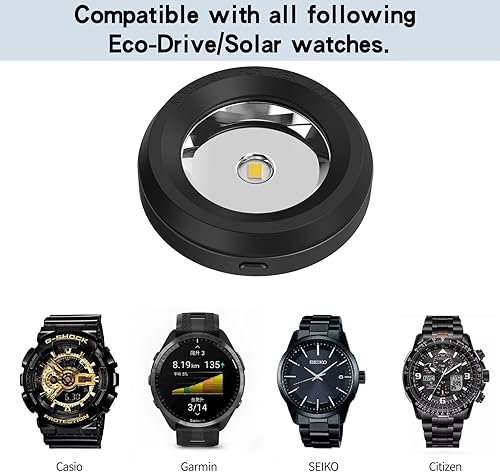 Miniatura 6 de Cargador rápido para reloj solar, base de metal, 9 horas de tiempo apagado, disipación rápida de calor, cargador portátil de energía solar, adecuado