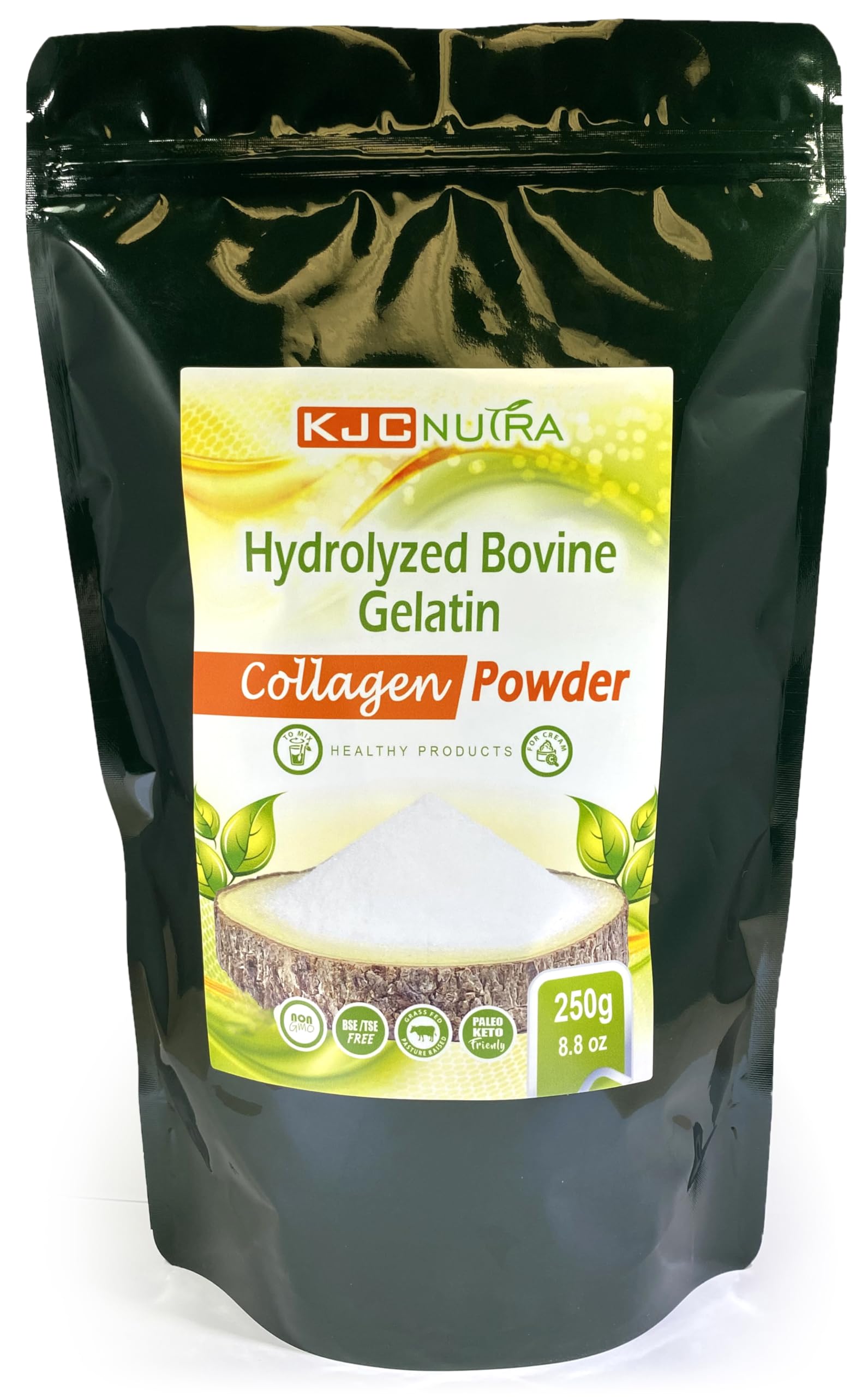 HYDROLYZED Bovine Collagen Powder 250 g 8 8 OZ Grass FED Pasture Raised