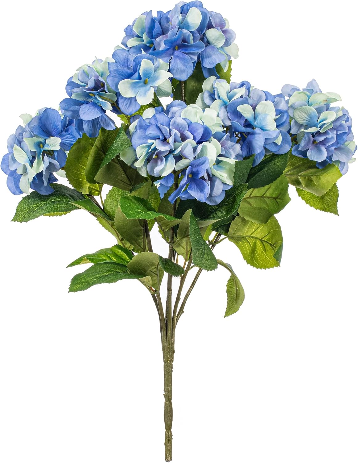 Vickerman Everyday Artificial White Hydrangea Bush 21" Long - Premium Faux Floral Decor for Wedding or Everyday Arrangements - Maintenance Free Flowers