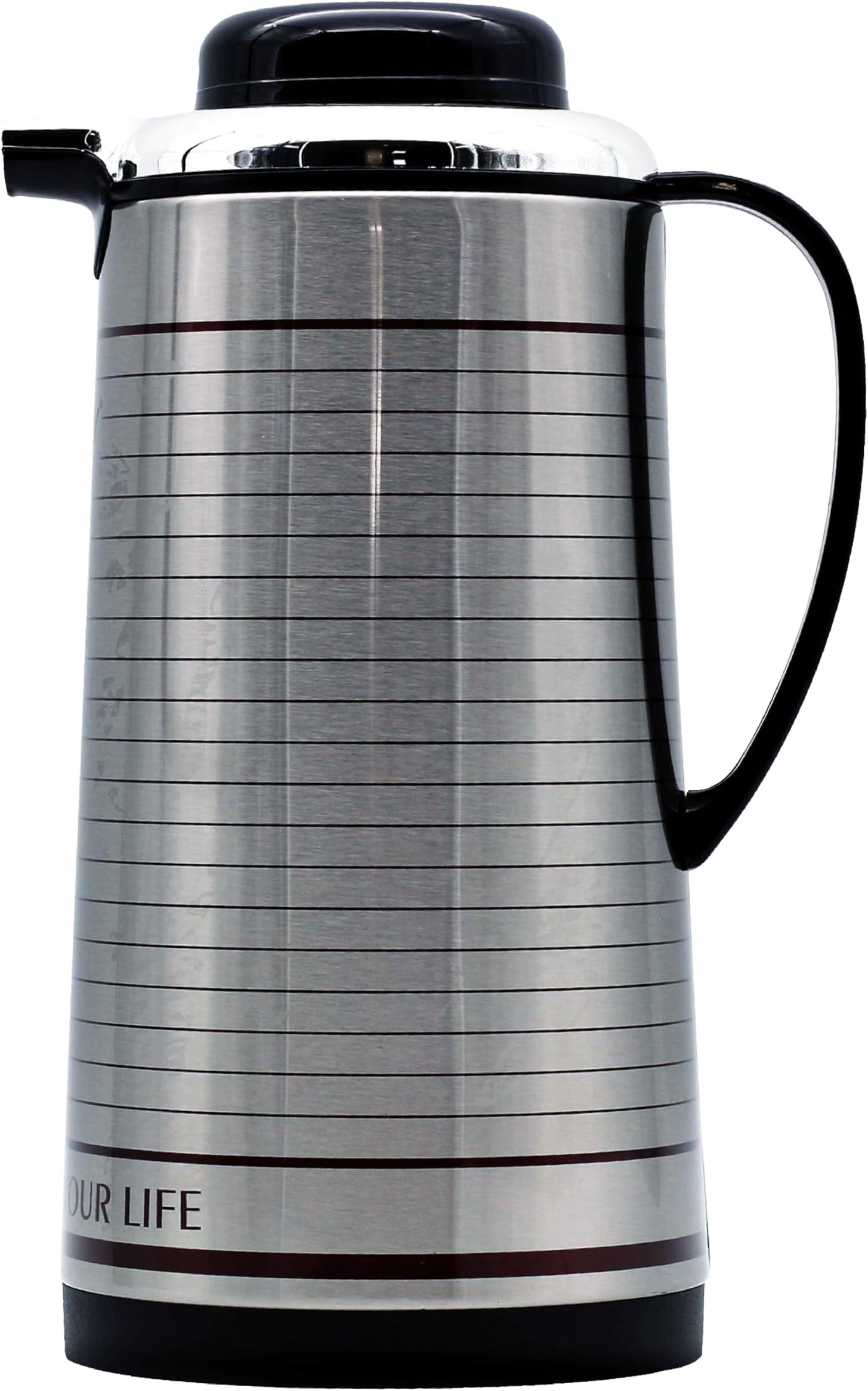 FLEXY® Vacuum Flask Thermos 1.9L - Stainless Steel | Asbestos-Free, BPA-Free | 15hr Heat, 24hr Cold Retention