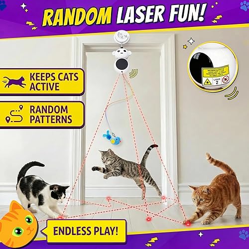 Interactive Cat Toys for Indoor Cats: 2 in 1 Laser — alternate color or size variant on Amazon