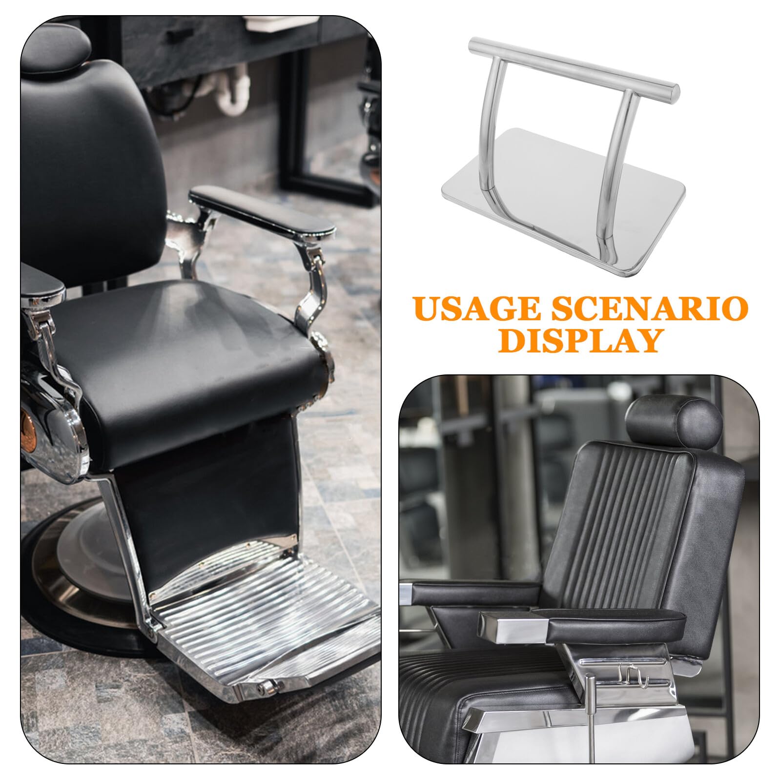 Toyvian Poggiapiedi in Metallo per Poltrona da Pedale Robusto, Accessorio Resistente per Sedia da Salone e Spa, Ricambio Ergonomico per Centri Estetici e Parrucchieri
