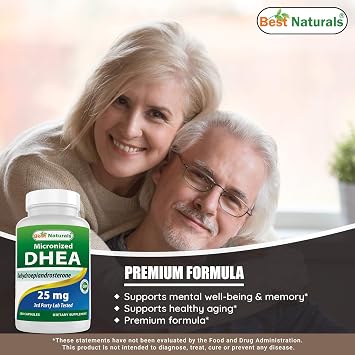 Best Naturals DHEA 25 mg & Pregnenolone 30 Mg