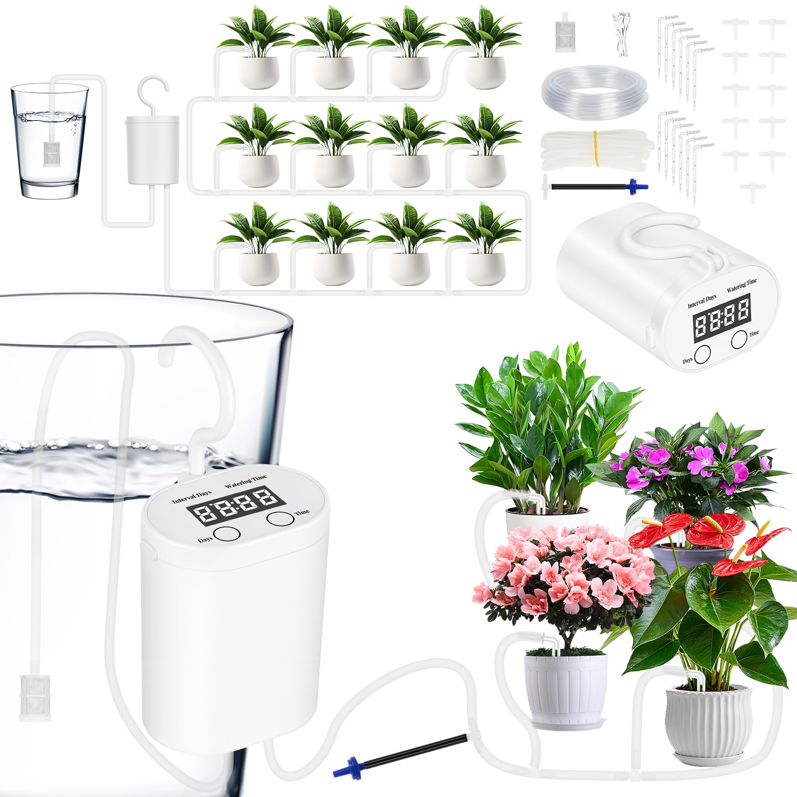 Flintronic Automatic Watering System, Drip Irrigation System Kit