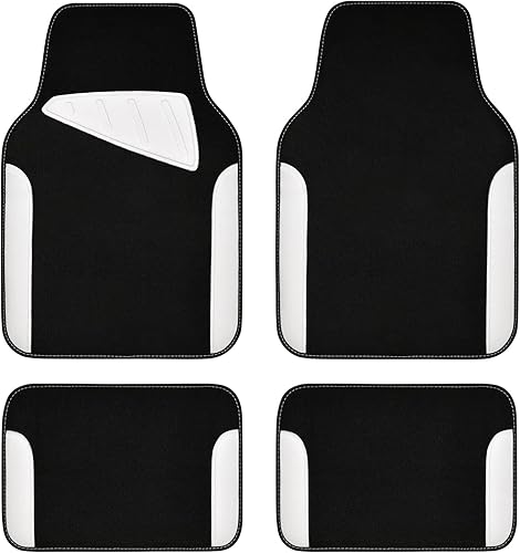 CAR PASS Alfombrillas impermeables de ajuste universal para automóvil, aptas para SUV, camionetas, sedanes, camiones, juego de 4 alfombras de