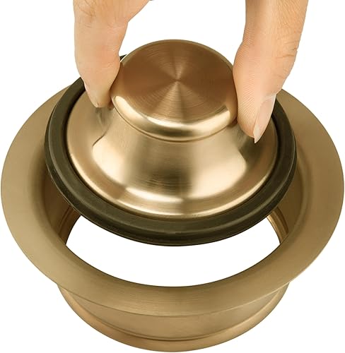 Vista 2 de Artiwell Brida y Tapón para Triturador de Basura de Fregadero, Brida Universal Compatible con Orificio de Drenaje Estándar de 3-1/2 Pulgadas