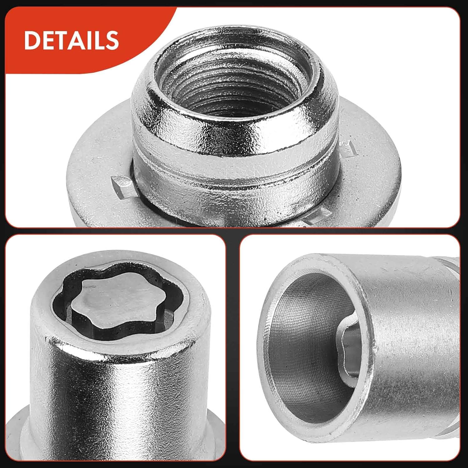 A-Premium 5-PC M12-1.5 Wheel Lug Nuts Compatible with Toyota Camry, RAV4, Corolla, Prius, Tacoma, Highlander, Sienna, Matrix, Avalon, Venza, C-HR, Mirai, Celica, Corolla iM, Prius C, Front or Rear