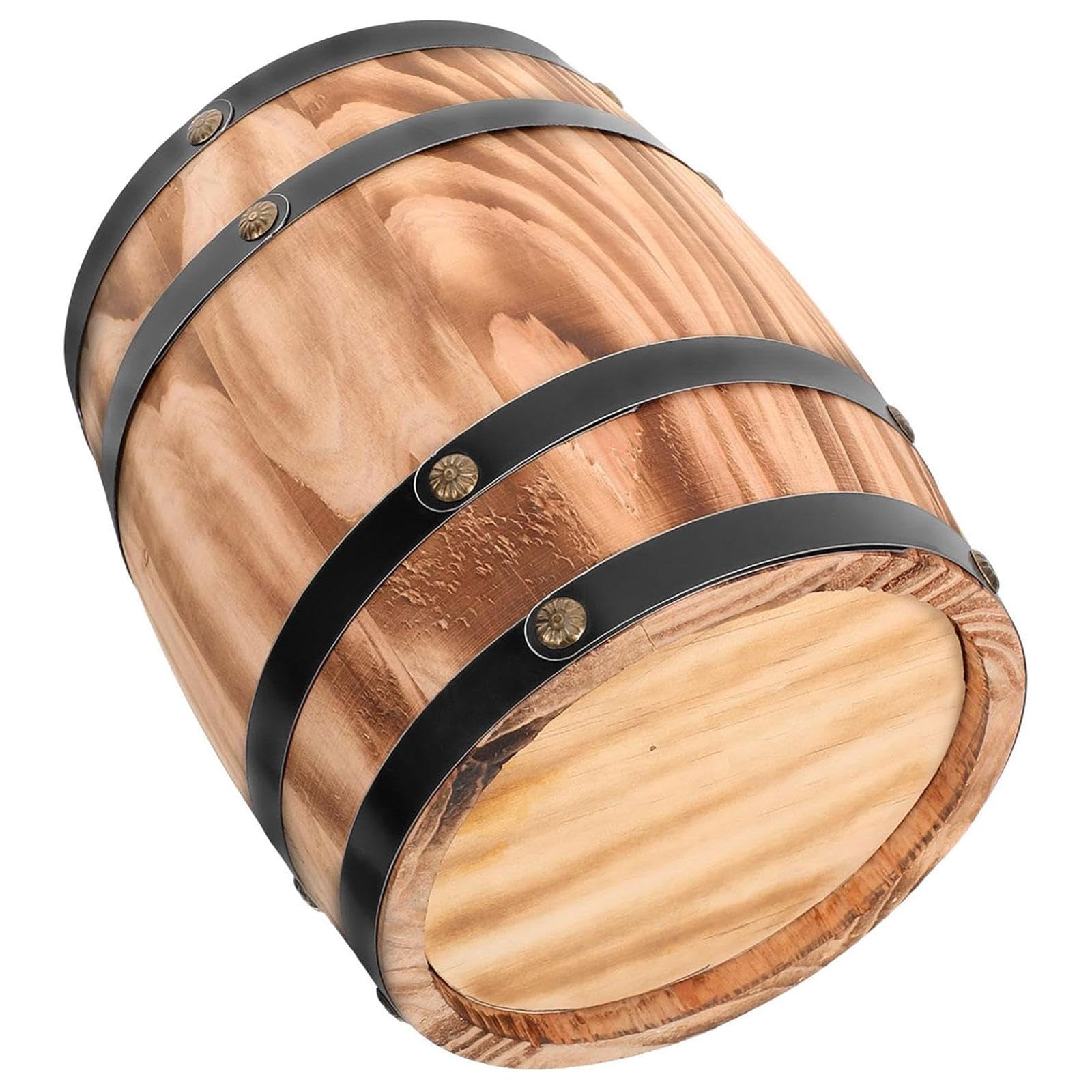 MERISHOPP Oak Wine Barrel Retro Whiskey Bucket Dispenser for Beverage Whiskey Cocktail S Brown|Home & Garden|Kitchen, Dining & Bar|Bar Tools & Accessories|Wine Racks & Bottle Holders-image-22
