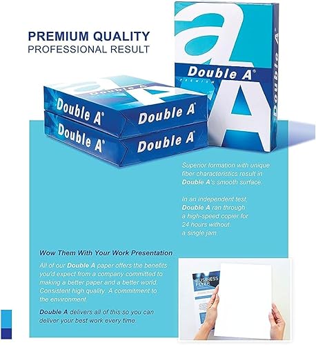 Miniatura 5 de Papel de impresión A4 - 500 hojas - 80GSM- Dimensiones 8.3" x 11.7" - Blanco