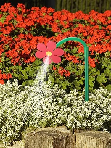 Miniatura 4 de Aspersor de jardín con forma de margarita loca, giratorio de 720, con función de agua para jardín, aspersor de agua con margaritas en movimiento