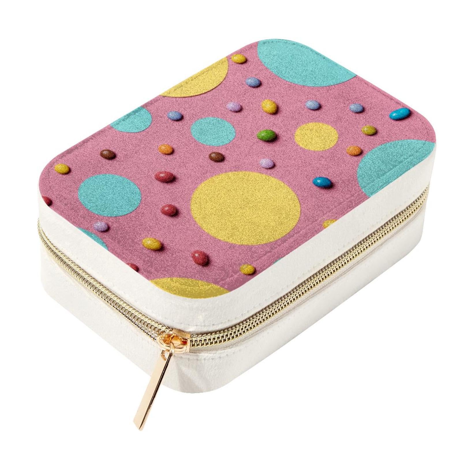 Organiseur de bijoux portable en velours pour ranger colliers et bagues