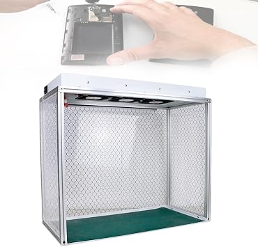 Laminar Flow Cabinet Vertical Laminar Flow Hood, Portable Laminar Flow Cabinet For Phone Repair, 24.4"X12.2" Work Area, 110v/220v Vertical Laminar Airflow, 3-Fan 110V